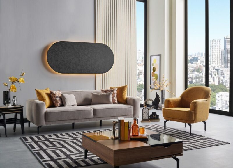 Mary Sitting Group - Grey