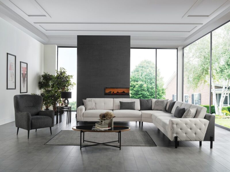 Rova Corner Set Grey